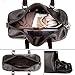 Men Leather Small Duffels Weekender Overnight Gym Business Bags For Men Travel