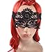 Rbenxia Women Girl Sexy Lace Eyemask Eye Mask for Halloween Masquerade Party Black, Black