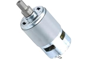 DC Gear Motor 775 for Hair Dryer, Metal 12-25V Miniature Motor with 10mm Shaft Diameter, Compact Size for Wireless Dust Remov
