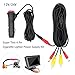 Royitay 12V/24V Super Thin 4 Pin Cigarette Lighter Power Supply Kit for Car Rear View Camera and LCD Monitor with RCA Connection Cable Extension for Backup Camera