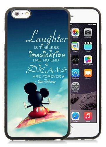 Vicky.Zheng Iphone 7 Case,Laughter Is Timeless Disney Dreams Mickey Mouse Quote Protective Phone Case Cover For Iphone 7 4.7(Inch)