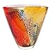 Luxury Lane Hand Blown Multicolor Abstract Art Glass Vase 8 inch Tall