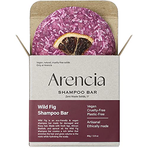 Arencia Wild Fig Shampoo Bar for Curly Hair & Color Hair Sustainable
