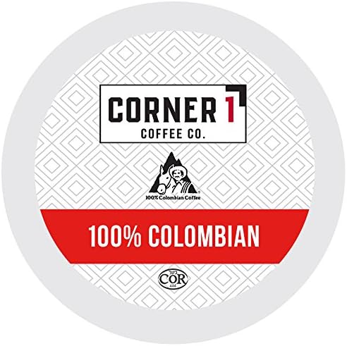 Corner One Coffee, 100 Ct. Single-Serve K-Cup, Keurig 2.0 Compatible, Colombian