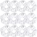 Whavel 12 Pack Hair Scrunchies Velvet Elastics Scrunchy Bobbles Soft Hair Bands Hair Ties, White