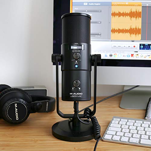 M-Audio Uber Mic | Professional USB Microphone With Switchable Polar Patterns and Integrated Headphone Output