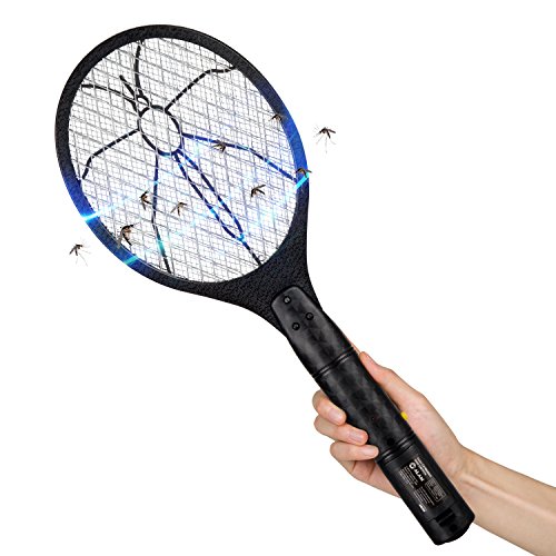 ALAM Electric Bug Zapper Fly Swatter Handheld Racket, Indoor & Outdoor