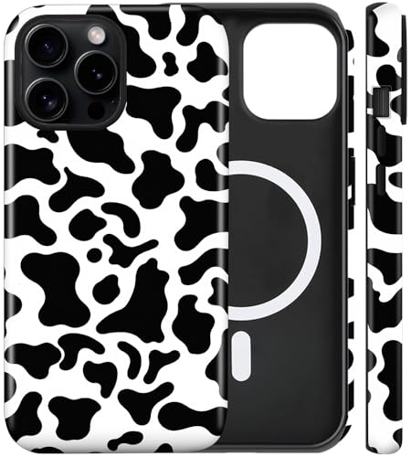 flewfun Magnetic for iPhone 15 Pro Max Case Camo Phone Case, Black&White at Amazon