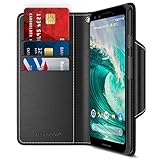 Google Pixel 3 Case, Maxboost [Folio Style] Wallet Case for Google Pixel 3 [Stand Feature] (Black) Protective PU Leather Flip Cover with Card Slot + Side Pocket Magnetic (MB000327)