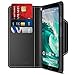Google Pixel 3 Case, Maxboost [Folio Style] Wallet Case for Google Pixel 3 [Stand Feature] (Black) Protective PU Leather Flip Cover with Card Slot + Side Pocket Magnetic (MB000327)