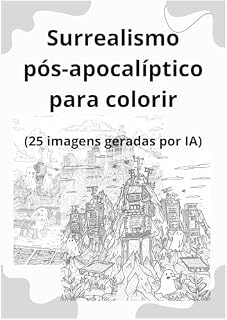 Livro Surrealismo pós-apocalíptico para colorir: Imagens geradas por IA