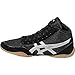 ASICS Matflex 5 GS Wrestling Shoe (Little Kid/Big Kid), Black/Silver, 3.5 M US Big Kid
