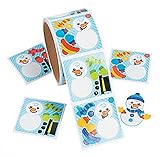 Dress-a-Snowman Sticker Scene Roll (50 Sticker Scenes)