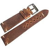 ColaReb 20mm Firenze Rust Brown Leather Watch Strap