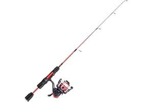 Sougayilang Ice Fishing Rod Reel Combo, 27'' Light/Medium Ice Spinning Rods, EVA Handle Ice Rod Set Ice Fishing Gear with Ice