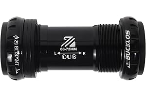 BUCKLOS Threaded/PressFit Bottom Bracket BSA 68-73mm/86-92mm -Ceramic/Steel Bearings(Black/Red)