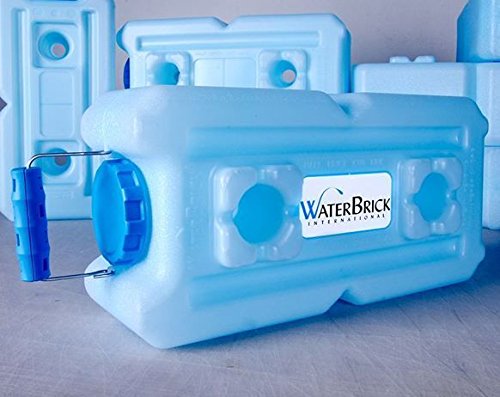 WaterBrick 3.5 Gallon BPA Free Portable and Stackable - 10 Pack