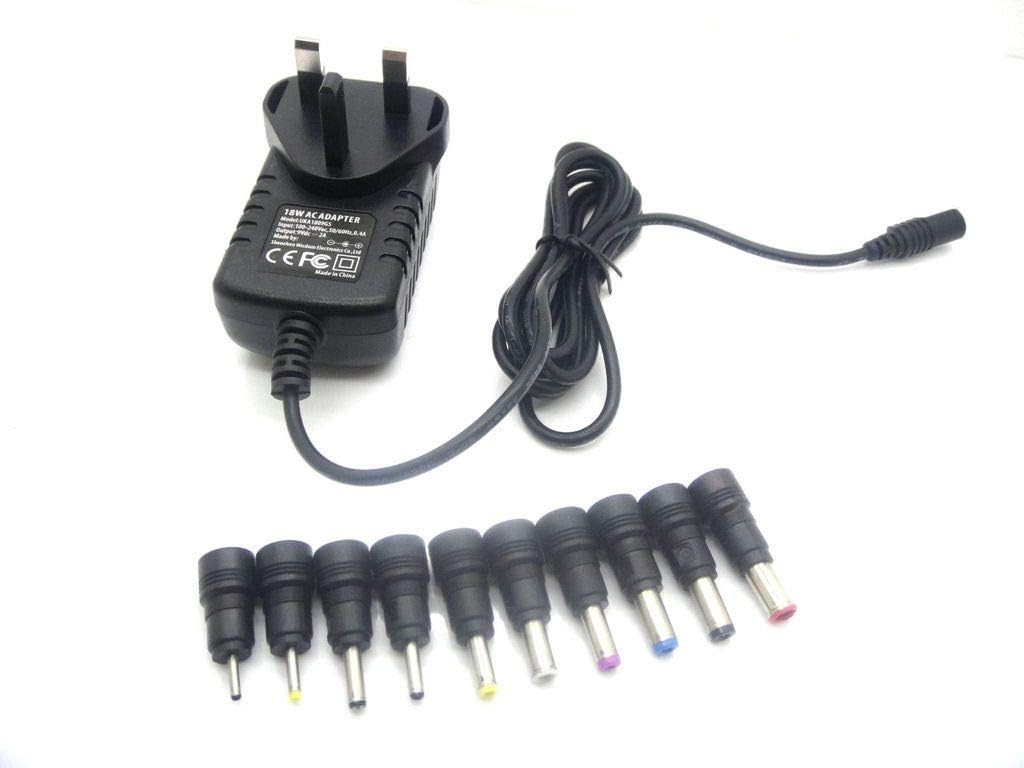 AC Converter Adapter DC 9V 2A Power Supply 18W 2000mA UK plug DC 5.5mm x 2.5mm