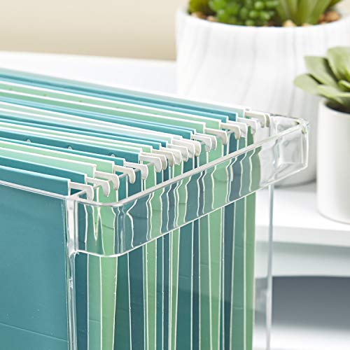 Hanging File Box (Clear) (10"H x 13.5"W x 7"D) Pricepulse