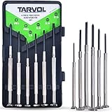 Precision Screwdriver Set (SET OF 6 WITH CASE) Flathead & Philips in 6 Different Sizes - Perfect Mini Screwdriver Bits for Jewelry Repair, Watch Repair, Eyeglass Repair, and More!