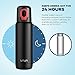 VAVA Stainless Steel Thermos with Two Serving Cups Lid Travel Mug, 17oz Insulated Double Walled Vacuum Water Bottle-24 Hours Hot Keeping, 1 Count (Pack of 1), Black