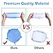 NEWBEA 12 Pack Silicone Stretch Lids, BPA-Free Silicone Food Covers, Reusable, Durable and Expandable to Fit Various Size and Shape of Containers,Microwave & Dishwasher Safe