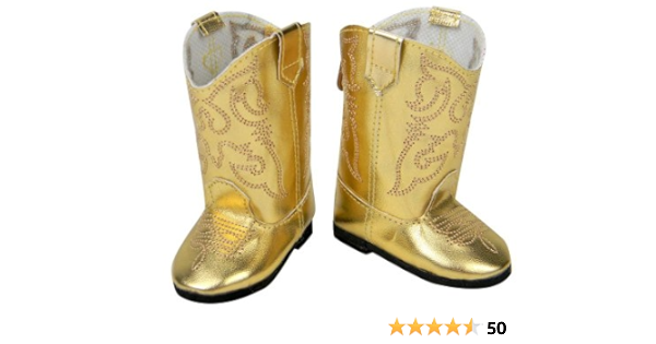 gold cowgirl boots