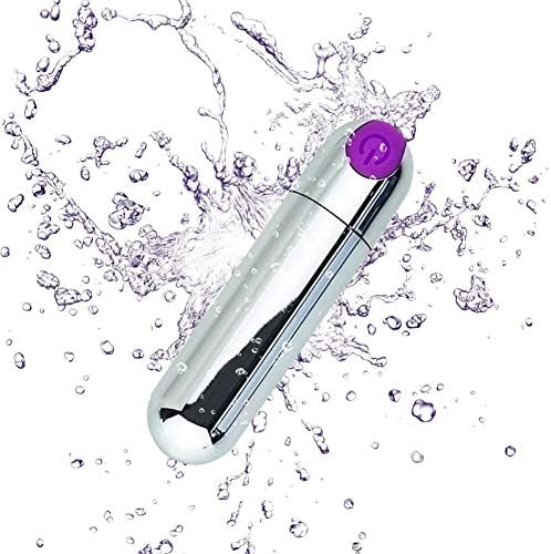 USB Rechargeable 10 Speeds Silver Powerful Comfort B?llets for Women