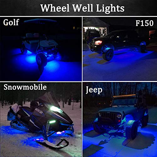 Botepon 6Pcs Led Rock Lights, Fender Wheel Well Lights, Led Underglow