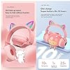 Kids-Headphones-Wireless-Light-Up-Cat-Ear-Bluetooth-Headphones-Over-Ear-Foldable-Headphones-WirelessWired-On-Ear-Stereo-Headset-with-Microphone-LED-Light-PINK T/A Kids Headphones Wireless Light Up Cat Ear Bluetooth Headphones Over Ear Foldable Headphones Wireless/Wired On-Ear…