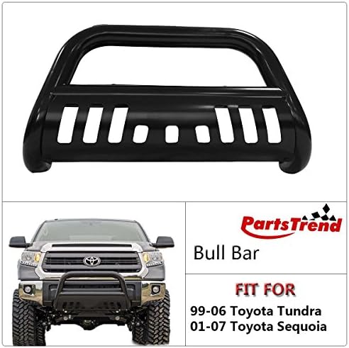 PartsTrend Bull Bar Black Fit for 99-06 Toyota Tundra Push Front Bumper Grill Grille Guard