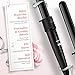ELEHOT Curling Wand Iron Set 5 in 1 and LCD Temperature Control 31 Heat Settings Interchangeable Ceramic Tourmaline Barrels-Black