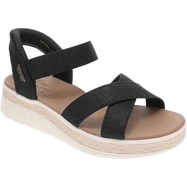 SKECHERS BOBS SUN RAY ブラック 8 25cm 箱付き SKECHERS サンダル BOBS SUN RAY / スケッチャーズ ボブス