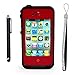 Generic MC0114 Cell Phone Case for iPhone 4 4s - Non-Retail Packaging - Red
