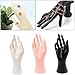 Maskdoo Mannequin Hand Finger Glove,Ring, Bracelet, Bangle, Jewelry Display Stand Organizer Holder (Black)