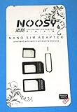 5x Noosy Nano SIM to Micro SIM Standard SIM Card Adaptors