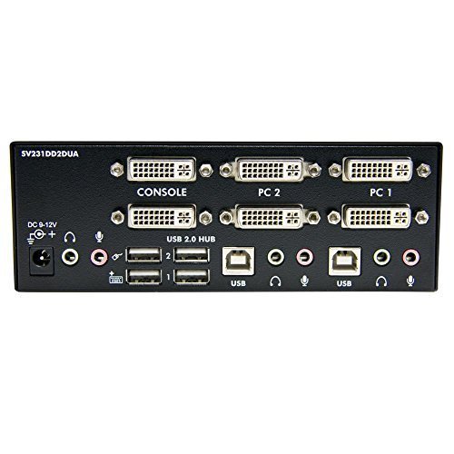 Startech.com SV231DD2DUA 2 Port Dual DVI USB KVM Switch
