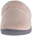 isotoner Women's Classic Hoodback W Memory Foam, Taupe, 6.5-7
