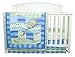 Trend Lab Dr. Seuss Oh, The Places You'll Go 3 Piece Crib Bedding Set, Blue