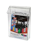 Source One Premium Bi-fold 6 Inch Outdoor Brochure Holder Avon Mary Kay Booklet ETC.