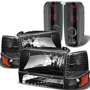 Amazon.com: Xtune for 1992-1996 Ford F150/F250, Bronco ... 1993 ford f 450 headlight wiring 