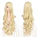AGPtek 33 inch Heat Resistant Curly Wavy Long Cosplay Halloween Wigs for Women Kids- Light Gold