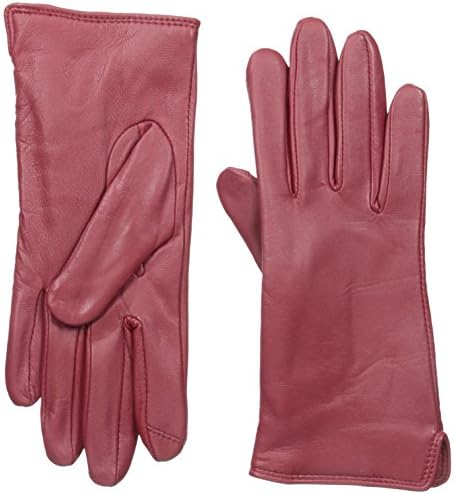 Touchpoint Women's Side Vent Leather Glove with Technology, Port Red, Small