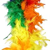 Rainbow Feather Boa