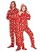 Footed Pajamas - Holly Jolly Christmas Adult Hoodie One Piece