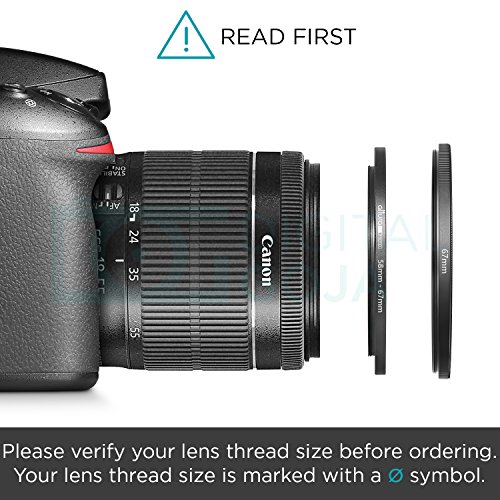 Altura Photo 58-67MM Step-Up Ring Adapter (58MM Lens to 67MM Filter or Accessory) + Premium MagicFiber Cleaning Cloth - Thumbnail 2