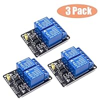 Huayao 3pcs 2 Channel DC 5V Relay Module for Arduino UNO R3 DSP ARM PIC AVR STM32 Raspberry Pi with Optocoupler Low Level Trigger Expansion Board