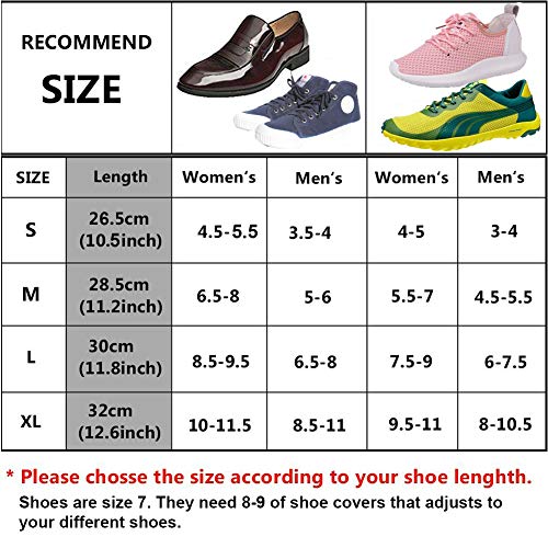 image for Holyami Waterproof Rain Boots Shoes Covers for Women Men-Black Anti Sl