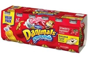 DANNON AT THE NEIGHBORHOOD CORNER STORE DANNON DANIMALS SMOOTHIES STRAWBERRY & BANANA 12 CT PACK OF 2