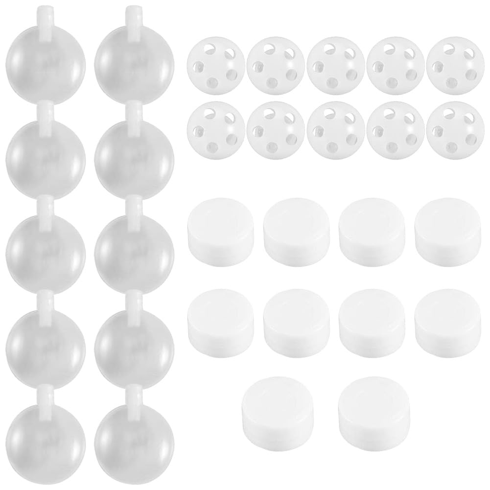 Squeakers and Rattle Tins Rattle Balls,Sewing in Set,Rattles for Sewing,Rattle Balls,Set of Rattle Boxes,Noise Maker Replacement,Cute Squealer Toy,for Dogs,Pet,Repair Insert Replacement Fix,30 Pcs